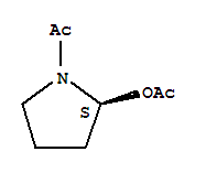 2-Pyrrolidinol, 1-acetyl-, acetate (ester), (2s)-(9ci) Structure,221911-75-7Structure