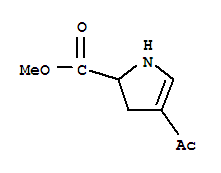 1H-pyrrole-2-carboxylic acid, 4-acetyl-2,3-dihydro-, methyl ester (9ci) Structure,222420-86-2Structure