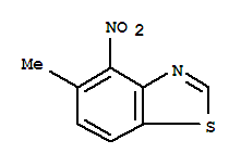 Benzothiazole, 5-methyl-4-nitro-(9ci) Structure,223124-65-0Structure
