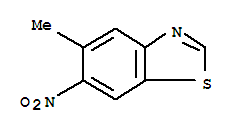 Benzothiazole, 5-methyl-6-nitro-(9ci) Structure,223124-73-0Structure