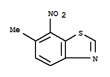 Benzothiazole, 6-methyl-7-nitro-(9ci) Structure,223124-82-1Structure