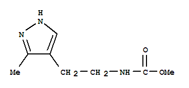 Carbamic acid, [2-(3-methyl-1h-pyrazol-4-yl)ethyl]-, methyl ester (9ci) Structure,223520-27-2Structure