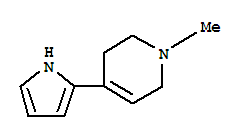 (9CI)-1,2,3,6-四氫-1-甲基-4-(1H-吡咯-2-基)-吡啶結構式_229628-56-2結構式