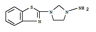 1-Imidazolidinamine,3-(2-benzothiazolyl)-(9ci) Structure,232263-17-1Structure