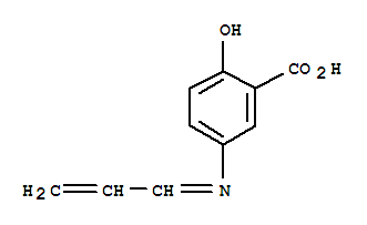 Benzoic acid, 2-hydroxy-5-(2-propenylideneamino)-(9ci) Structure,233673-02-4Structure