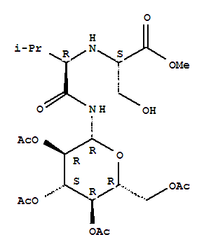 (9ci)-n-[(1r)-2-甲基-1-[[(2,3,4,6-四-o-乙?；?beta-d-吡喃葡萄糖)氨基]羰基]丙基]-L-絲氨酸甲酯結(jié)構(gòu)式_236100-68-8結(jié)構(gòu)式