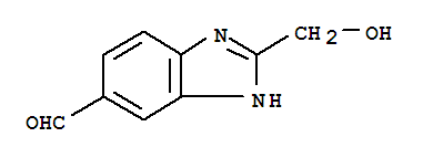 1H-benzimidazole-5-carboxaldehyde,2-(hydroxymethyl)-(9ci) Structure,237429-62-8Structure