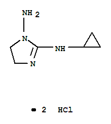 1H-imidazole-1,2-diamine,n2-cyclopropyl-4,5-dihydro-,dihydrochloride(9ci) Structure,244784-32-5Structure