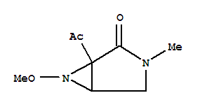 (1R,5R)-1-乙?；?6-甲氧基-3-甲基-3,6-二氮雜雙環(huán)[3.1.0]己烷-2-酮結(jié)構(gòu)式_245071-66-3結(jié)構(gòu)式