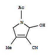 1H-pyrrole-3-carbonitrile, 1-acetyl-2,5-dihydro-2-hydroxy-4-methyl-(9ci) Structure,246147-59-1Structure