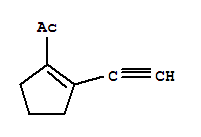 1-(2-乙炔-1-環(huán)戊烯-1-基)-乙酮結構式_247081-34-1結構式