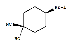 Cyclohexanecarbonitrile, 1-hydroxy-4-(1-methylethyl)-, trans-(9ci) Structure,251324-79-5Structure