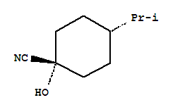 Cyclohexanecarbonitrile, 1-hydroxy-4-(1-methylethyl)-, cis-(9ci) Structure,251324-84-2Structure