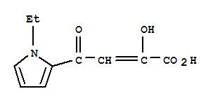 (9ci)-4-(1-乙基-1H-吡咯-2-基)-2-羥基-4-氧代-2-丁烯酸結(jié)構(gòu)式_251923-31-6結(jié)構(gòu)式