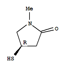 2-Pyrrolidinone,4-mercapto-1-methyl-,(4r)-(9ci) Structure,252642-40-3Structure