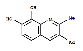 (9ci)-1-(7,8-二羥基-2-甲基-3-喹啉)-乙酮結(jié)構(gòu)式_253432-03-0結(jié)構(gòu)式