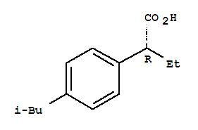 (2R)-2-(4-異丁基苯基)丁酸結(jié)構(gòu)式_254886-68-5結(jié)構(gòu)式