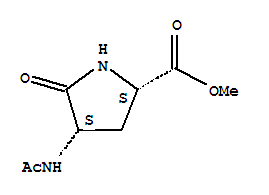 (4s)-(9ci)-4-(乙?；被?-5-氧代-L-脯氨酸甲酯結(jié)構(gòu)式_254909-26-7結(jié)構(gòu)式
