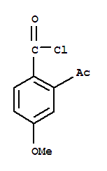 Benzoyl chloride, 2-acetyl-4-methoxy-(9ci) Structure,257952-48-0Structure