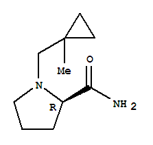 (2r)-(9ci)-1-[(1-甲基環(huán)丙基)甲基]-2-吡咯烷羧酰胺結構式_259538-92-6結構式