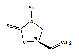 (5r)-(9ci)-3-乙?；?5-乙烯-2-噁唑啉硫酮結(jié)構(gòu)式_263349-92-4結(jié)構(gòu)式