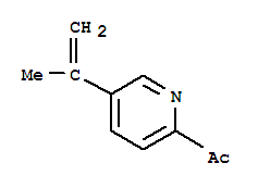 (9ci)-1-[5-(1-甲基乙烯)-2-吡啶]-乙酮結(jié)構(gòu)式_265106-92-1結(jié)構(gòu)式