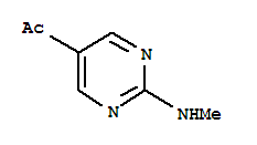 (9ci)-1-[2-(甲基氨基)-5-嘧啶]-乙酮結(jié)構(gòu)式_265107-49-1結(jié)構(gòu)式