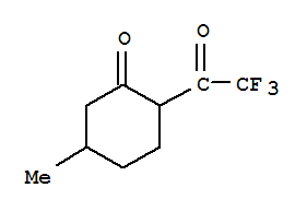 (9ci)-5-甲基-2-(三氟乙?；?-環(huán)己酮結(jié)構(gòu)式_266309-21-1結(jié)構(gòu)式