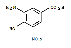 Benzoic acid, 3-amino-4-hydroxy-5-nitro-(9ci) Structure,267014-44-8Structure