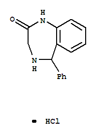 (R,S)-1,3,4,5-四氫-5-苯基-2H-1,4-苯并二氮雜革-2-酮鹽酸鹽結(jié)構(gòu)式_268209-92-3結(jié)構(gòu)式