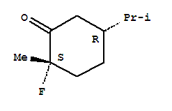 Cyclohexanone, 2-fluoro-2-methyl-5-(1-methylethyl)-, (2s,5r)-(9ci) Structure,272114-51-9Structure