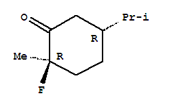 Cyclohexanone, 2-fluoro-2-methyl-5-(1-methylethyl)-, (2r,5r)-(9ci) Structure,272114-52-0Structure