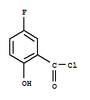 Benzoyl chloride, 5-fluoro-2-hydroxy-(9ci) Structure,2728-74-7Structure