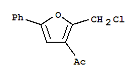 1-(2-(氯甲基)-5-苯基呋喃-3-基)乙酮結(jié)構(gòu)式_281198-93-4結(jié)構(gòu)式