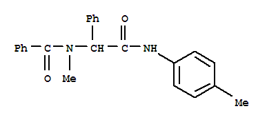 (8ci)-n-甲基-n-[alpha-(對(duì)甲苯氨基甲酰)芐基]-苯甲酰胺結(jié)構(gòu)式_28544-59-4結(jié)構(gòu)式