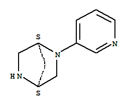 (9ci)-2-(3-吡啶)-,(1s,4s)-2,5-二氮雜雙環(huán)[2.2.1]庚烷結(jié)構(gòu)式_286959-56-6結(jié)構(gòu)式