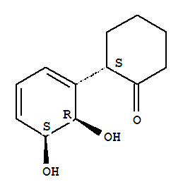 Cyclohexanone, 2-[(5s,6r)-5,6-dihydroxy-1,3-cyclohexadien-1-yl]-, (2s)-(9ci) Structure,291749-79-6Structure