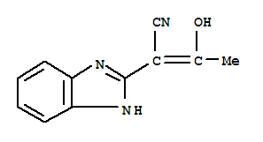 1H-benzimidazole-2-acetonitrile,alpha-(1-hydroxyethylidene)-(9ci) Structure,301312-88-9Structure