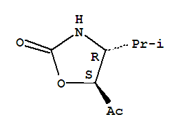 (4r,5s)-(9ci)-5-乙?；?4-(1-甲基乙基)-2-噁唑烷酮結(jié)構(gòu)式_306776-28-3結(jié)構(gòu)式