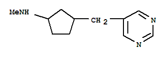 (9ci)-n-甲基-3-(5-嘧啶甲基)-環(huán)戊胺結(jié)構(gòu)式_310881-10-8結(jié)構(gòu)式
