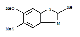 Benzothiazole, 6-methoxy-2-methyl-5-(methylthio)-(9ci) Structure,313367-26-9Structure