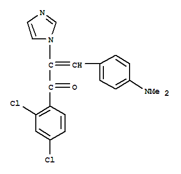 1-(2,4-二氯苯基)-3-[4-(二甲基氨基)苯基]-2-(1H-咪唑-1-基)-2-丙烯-1-酮結構式_313548-47-9結構式