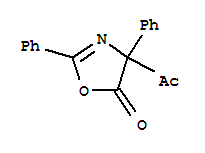 (8ci)-4-乙?；?2,4-二苯基-2-噁唑啉-5-酮結(jié)構(gòu)式_31463-66-8結(jié)構(gòu)式