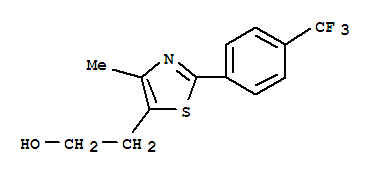 4-甲基-2-[4-(三氟甲基)苯基]-5-噻唑乙醇結(jié)構(gòu)式_317319-02-1結(jié)構(gòu)式