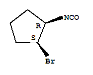 順式-(9ci)-1-溴-2-異氰?；?環(huán)戊烷結(jié)構(gòu)式_31849-58-8結(jié)構(gòu)式
