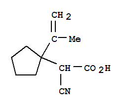 (9Ci)--Alpha--氰基-1-(1-甲基乙烯)-乙酸結(jié)構(gòu)式_327050-05-5結(jié)構(gòu)式