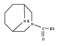 (9Ci)-3-(1-氧代丙基)-3,9-二氮雜雙環(huán)[3.3.1]壬烷結(jié)構(gòu)式_328899-05-4結(jié)構(gòu)式