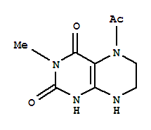 (8ci)-5-乙?；?5,6,7,8-四氫-3-甲基- 2,4-二氧四氫蝶啶結(jié)構(gòu)式_33130-61-9結(jié)構(gòu)式