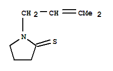 2-Pyrrolidinethione, 1-(3-methyl-2-butenyl)-(8ci) Structure,33226-29-8Structure