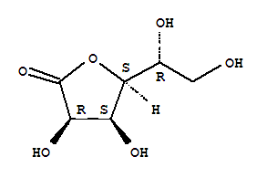 (3R,4S,5S)-5-[(1R)-1,2-二羥基乙基]-3,4-二羥基四氫呋喃-2-酮結(jié)構(gòu)式_3327-64-8結(jié)構(gòu)式